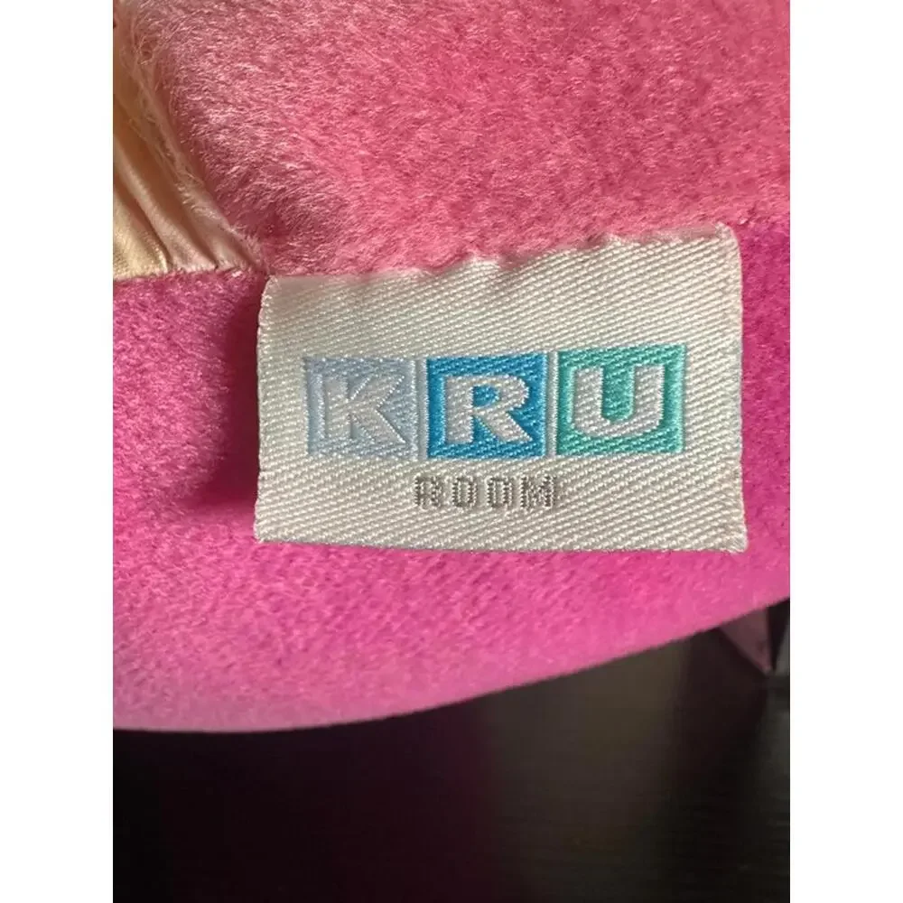 Vintage KRU Room Pink Heart Plush Pillow – Cute Valentine Decor